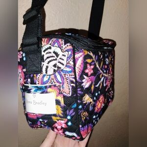 Vera Bradley Retired Foxwood Print Quilted Crossbody Lunch Tote